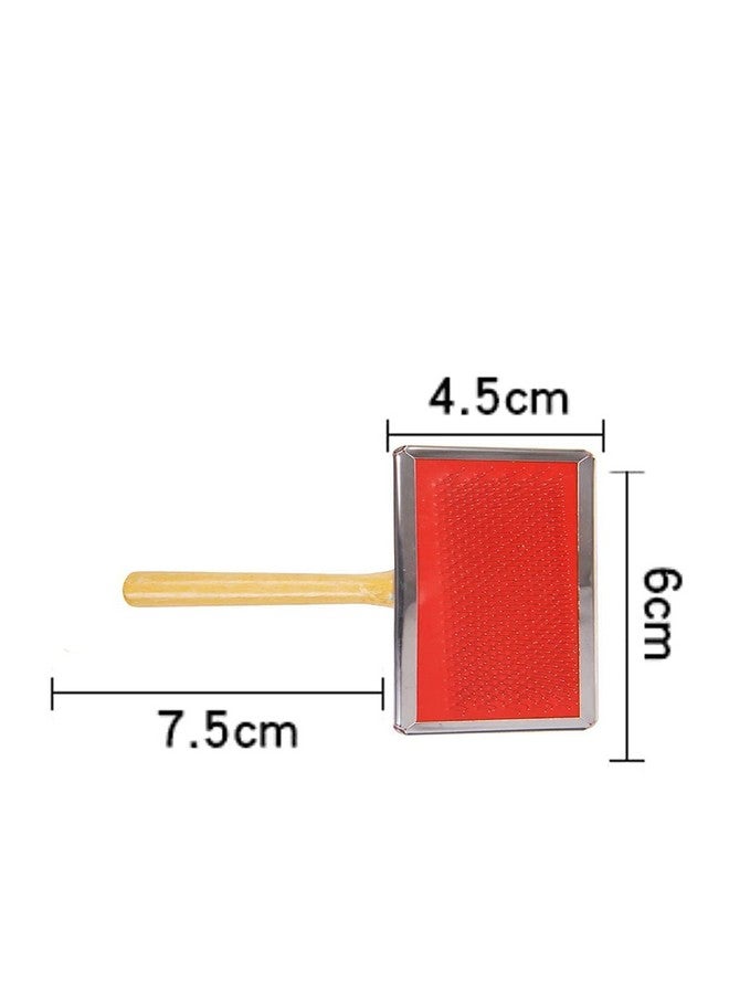 مجموعة من 5 في 1 للعناية بالكلاب، قفاز استحمام + مشط مزدوج الجانب + مقص أظافر + حشو أظافر + فرشاة تنظيف بمقبض خشبي للحيوانات الأليفة للكلاب والقطط - Image 4