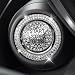 Eponcia 2PCS Rhinestone Push Start Button Cover Bling Car Accessories for Women Sparkly Diamond Push to Starter Stop Button Decorative Cover Key Ignition Knob Ring Crystal Emblem StickerWhite - Image 2