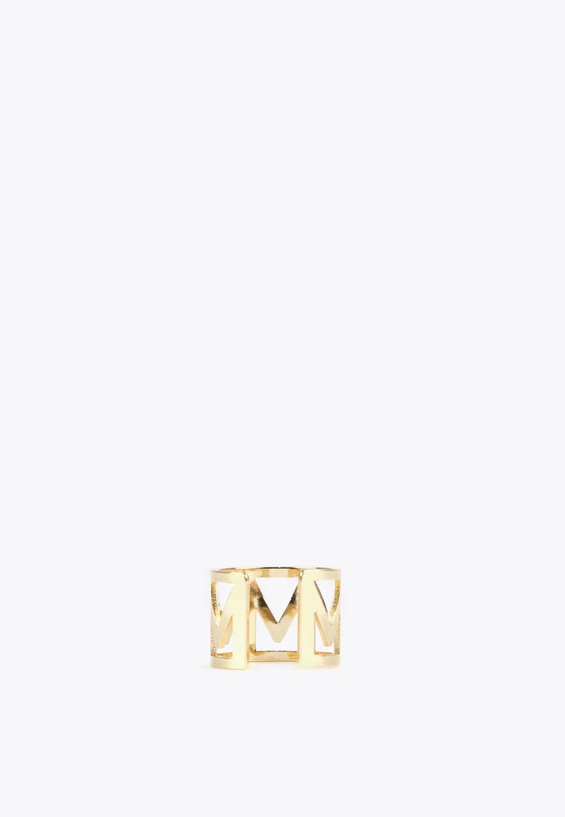 Lola Casademunt Golden letter M ring