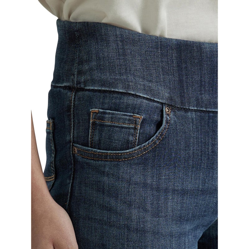 LEE Women's Sculpting Slim Fit Slim Leg Pull On Jean, Landslide, 4 - Image 3