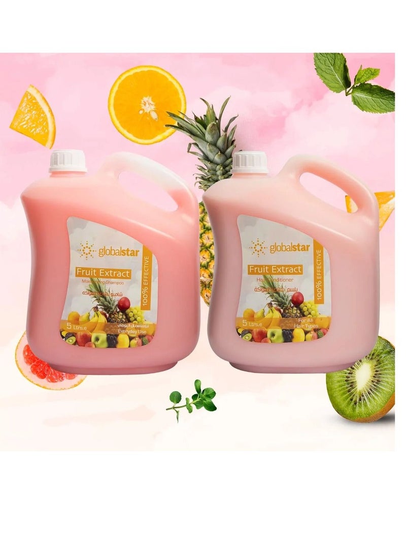 Global star set (shampoo and conditioner) 5 liters - fruits - Image 1