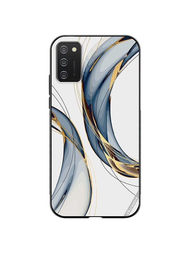 VR CREATIVE Protective Case Cover For Samsung Galaxy A03s Digital Art Layers Design Multicolour - Image 1