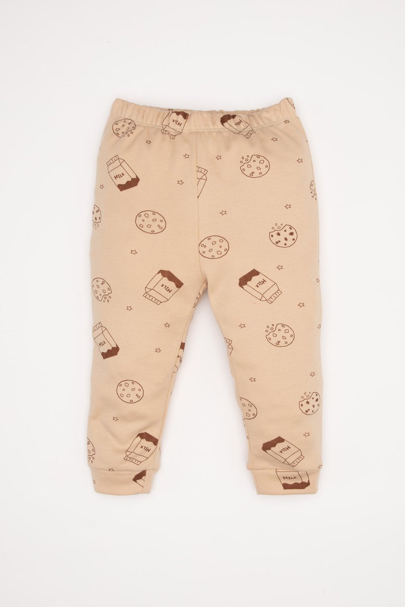 DeFacto Baby Boy 2 piece Regular Fit Crew Neck Knitted Pyjamas  - Image 2