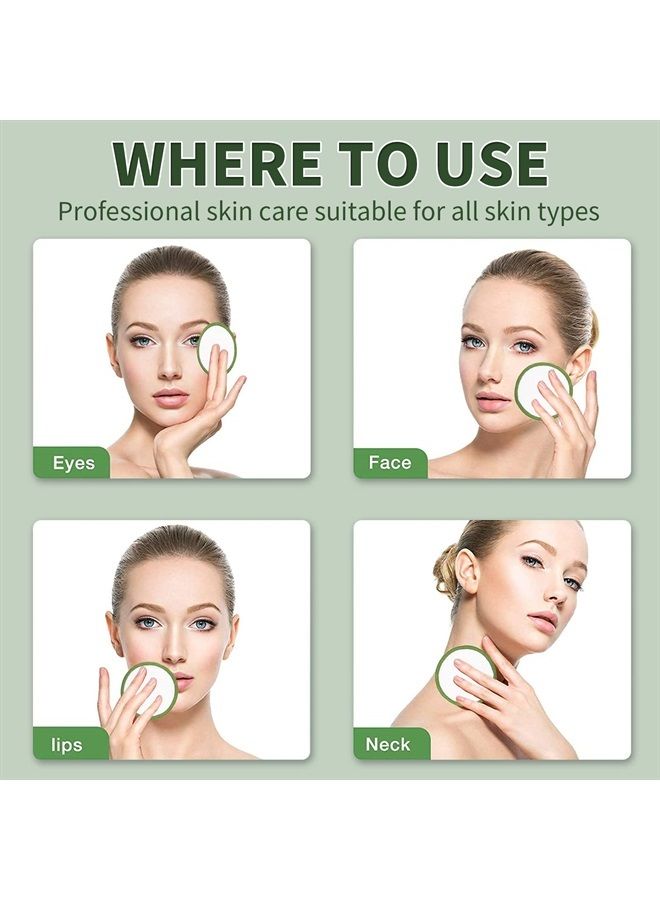 MSQ Reusable Makeup Remover Pads (20 Pack) with a Washable Laundry Bag and Round Box for Storage, Reusable Bamboo Cotton Rounds for All Skin Types, Eco-Friendly Reusable Bamboo Cotton Pads - Image 2