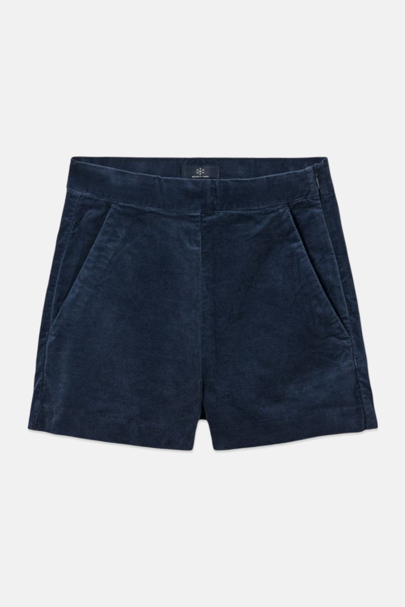 Tchibo Kids Girl Velvet Shorts, Navy - Image 2