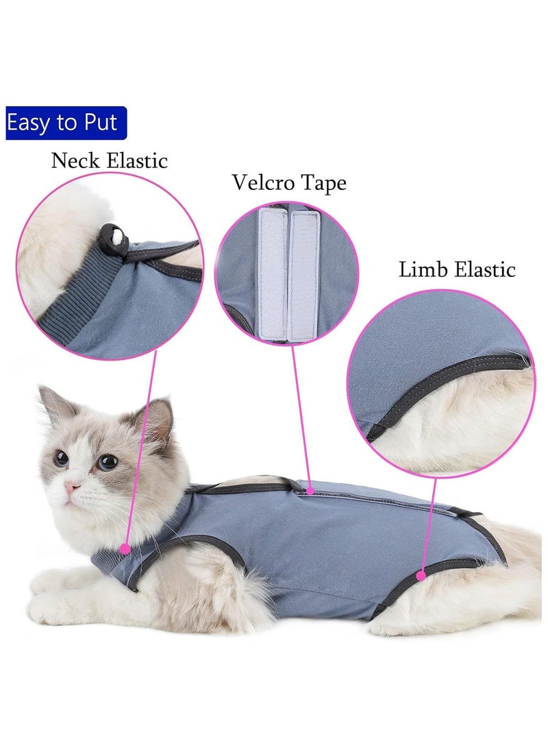 general Cat postoperative recovery pet sterilization jumpsuit helps postoperative healing and protects the cat's postoperative recovery period - Image 2