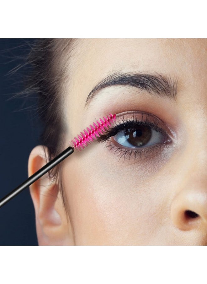 Queen Scepter - 200Pcs Disposable Eyelash Wands Mascara Brushes Eyebrow Brush Lash Extension Combs Applicator Makeup Brush Rose Red - Image 1