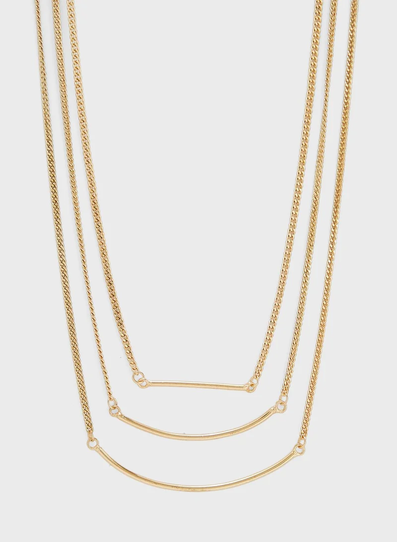 reds revenge 3 In 1 Minimal Bar Necklace Set