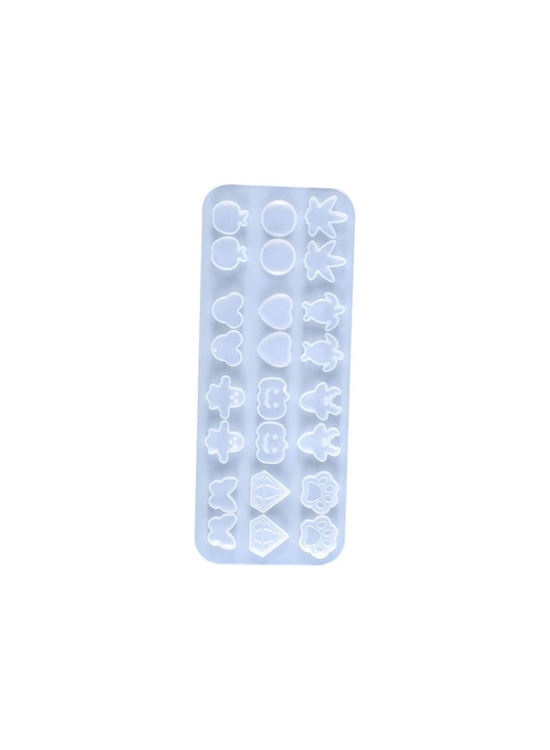 Earring Stud Resin Silicone Molds Resin Charms Casting Mould Stud Earrings Epoxy Resin Charms Casting Mould