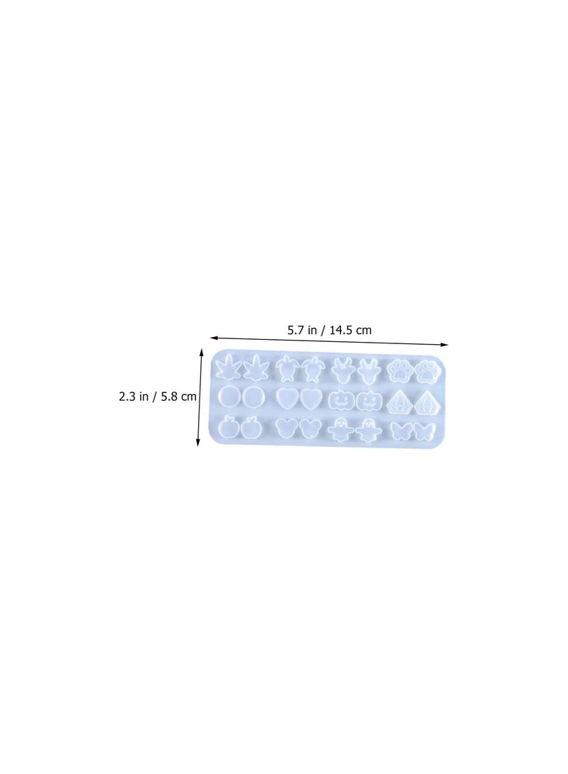 Earring Stud Resin Silicone Molds Resin Charms Casting Mould Stud Earrings Epoxy Resin Charms Casting Mould