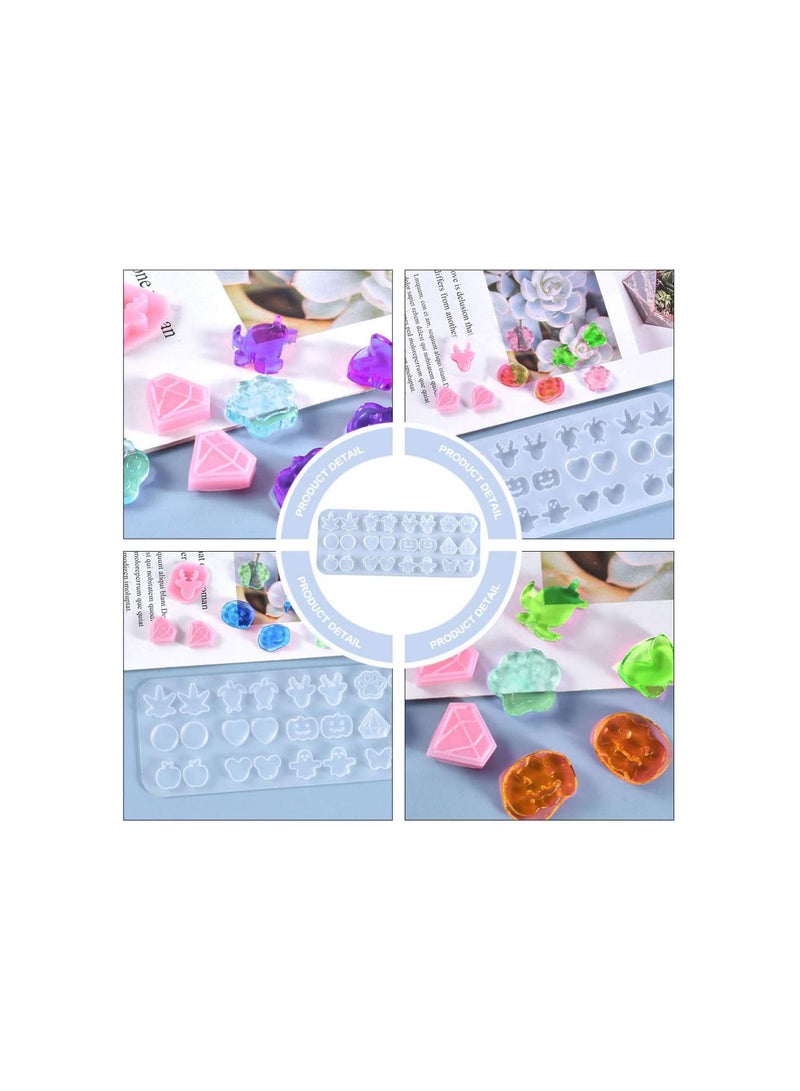 Earring Stud Resin Silicone Molds Resin Charms Casting Mould Stud Earrings Epoxy Resin Charms Casting Mould