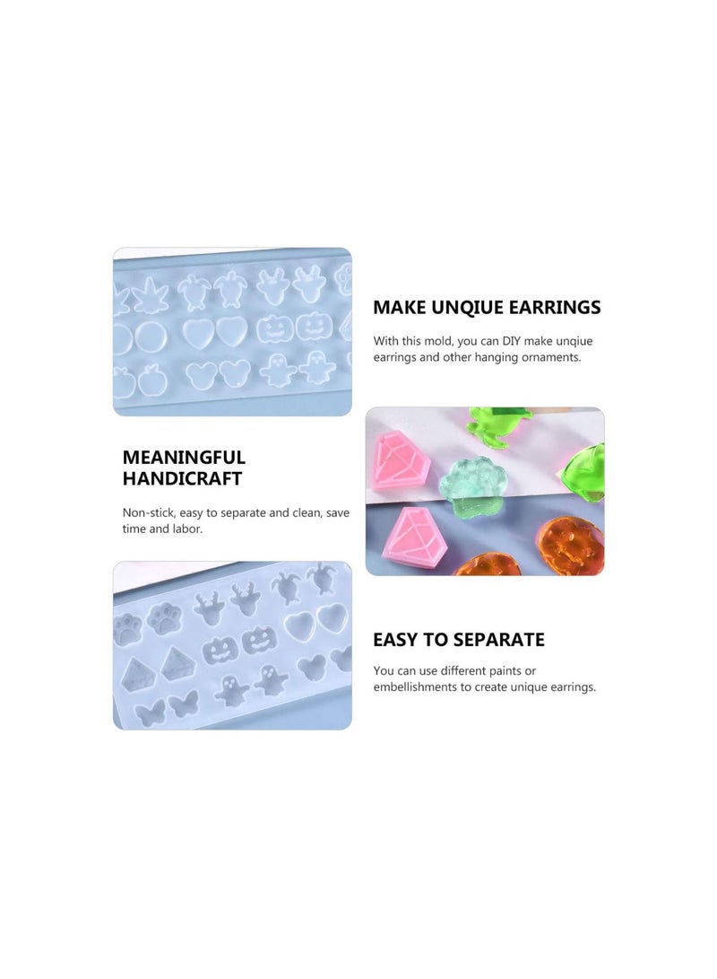 Earring Stud Resin Silicone Molds Resin Charms Casting Mould Stud Earrings Epoxy Resin Charms Casting Mould