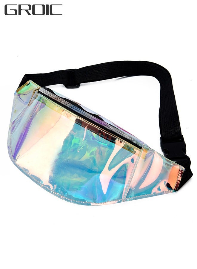GROIC Multifunctional Waterproof Transparent Waist Bag Adjustable Strap for Work Travel Sporting Event - Image 1