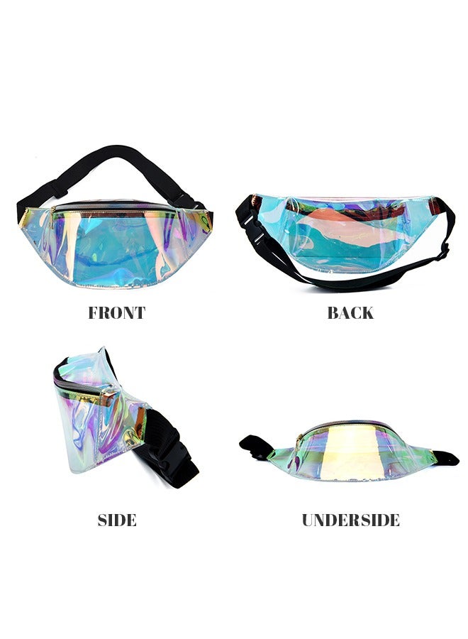 GROIC Multifunctional Waterproof Transparent Waist Bag Adjustable Strap for Work Travel Sporting Event - Image 2