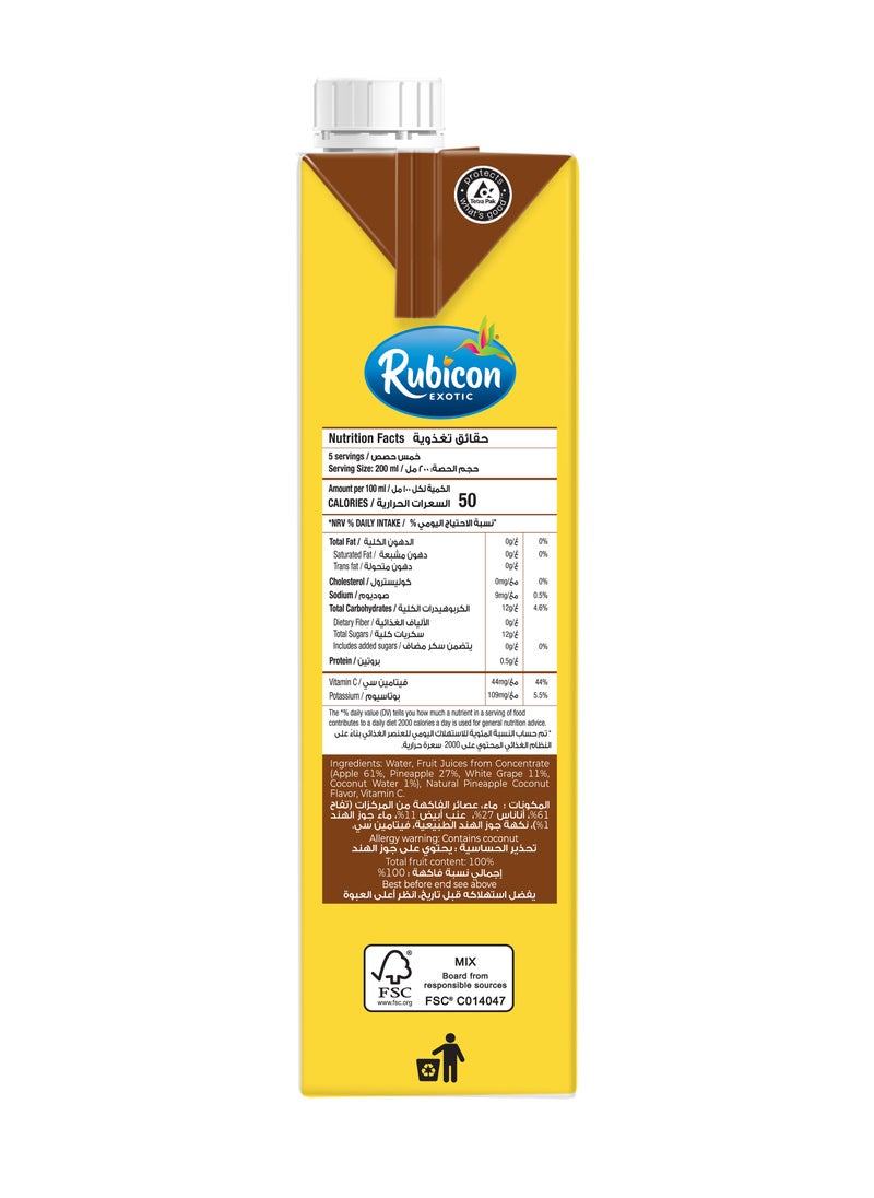 Rubicon - Pineapple Coconut Juice Drink 1L - Image 1