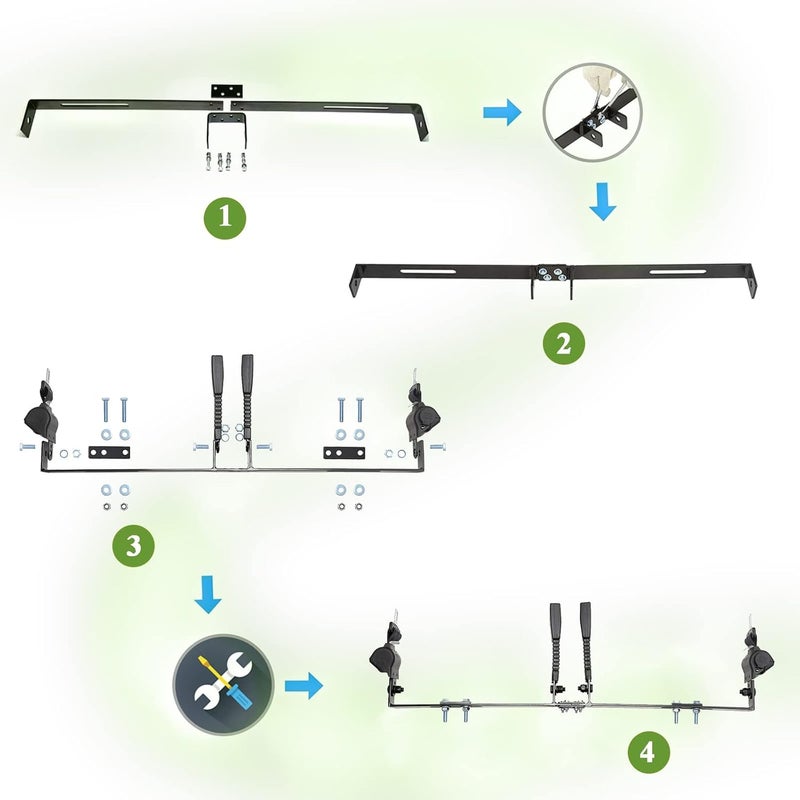 AIWEILUCK Golf Cart Retractable 42" Seat Belts with Belt Bracket Kit for Yamaha Club Car DS Precedent EZGO TXT RXV - Image 4