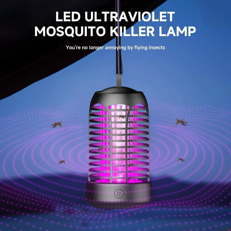 AILEDA Electric Insect Killer, 20 W UV Mosquito Lamp, Fly Trap, Electric IPX4 Waterproof, High Voltage Mosquito Killer, Mosquito Trap, Fly Killer for Indoor Bedrooms and Gardens - Image 2