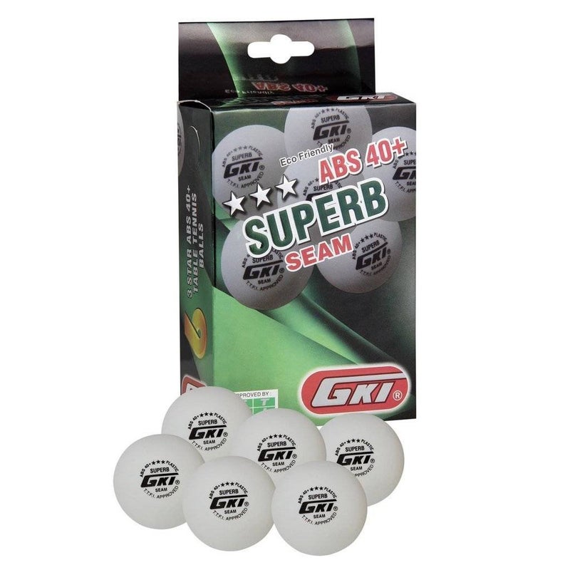 GKI Superb Plastic Table Tennis Ball, (White) Standard Size - Image 4