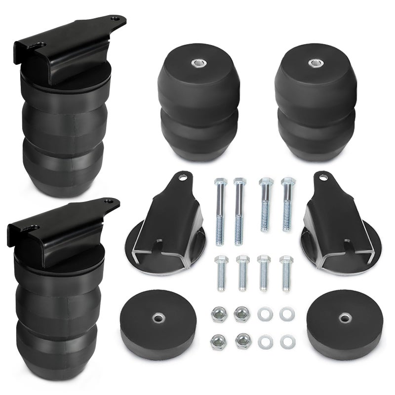 MILLISEC Rear Rubber Helper Suspension Springs Kit Kits Compatible with 19992010 Chevy Silverado GMC Sierra 1500 HD and 2500 pickup trucks OEM Number GMRCK25S