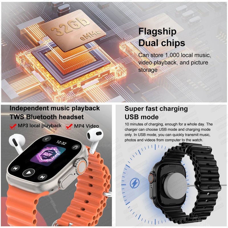 2025 New Original Watch DT Ultra 3 Pro Smart Watch Men Google map NFC GPS Tracker HD BT Call IP68 Waterproof smart watches Women - Image 5