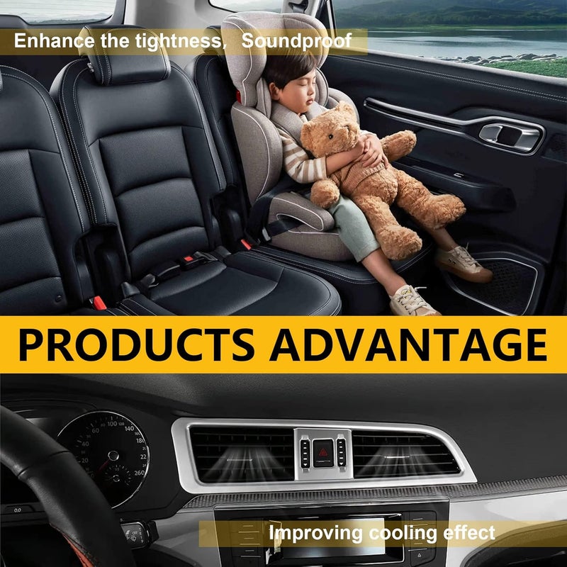 Rritess Car Door Seal Strip 32.8 Ft - Double Layer L Shape Soundproofing Weatherstrip - Image 5