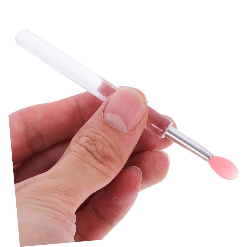 12pcs Silicone Lip Brush Applicator Wands with Caps Portable Small Lipstick Applicators for Lip Gloss and Balm for Travel and Daily Use - Image 4
