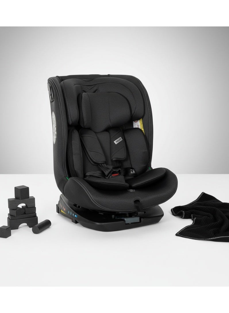 Lorelli Roto ISOFIX Car Seat, Group 0+/1/2/3 (0–36 kg), 360° Rotating Baby & Toddler Seat, Adjustable Recline, Side Protection – Black - Image 4