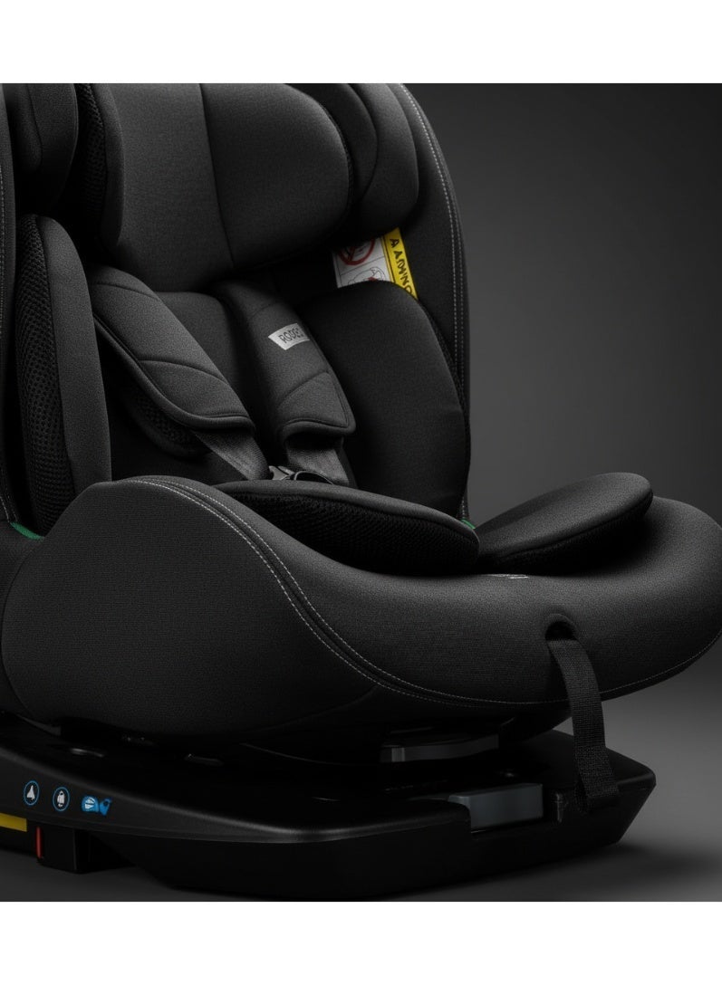 Lorelli Roto ISOFIX Car Seat, Group 0+/1/2/3 (0–36 kg), 360° Rotating Baby & Toddler Seat, Adjustable Recline, Side Protection – Black - Image 5