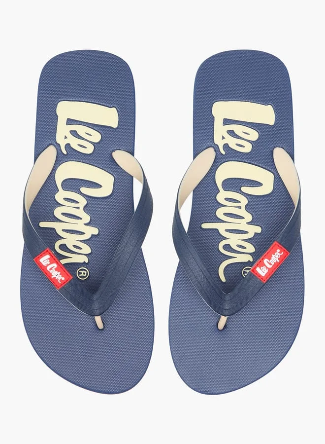 لي كوبر شباشب رجالية بنقشة شعار سهلة الارتداء