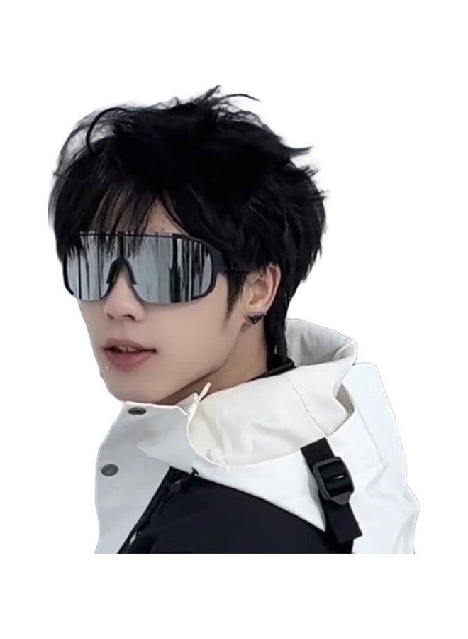 Boshide Cycling Sunglasses Men'S Mountain Climbing Glasses Bicycle Mountain Bike Eye Protection Glasses Women'S Outdoor Black Frame Grey Lens - Image 3