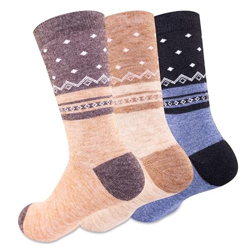 Supersox Women Winter Thermal Regular Length Socks Made with Thermal Control Technology & Extra Cushioning For a Warmth & Cozy Feel, Ideal For Winter Wear (Pack Of 3), Multicolour - Image 3