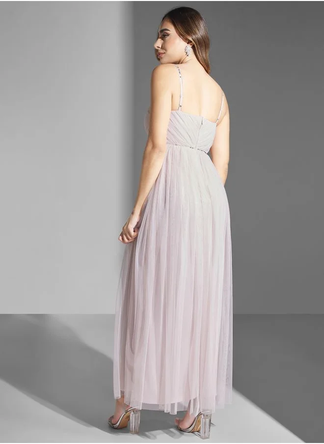 Anaya With Love Sequin Trim Detail Dress