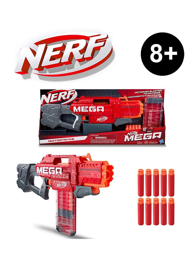 Nerf Mega Motostryke Motorized 10-Dart Blaster -- Includes 10 Official Nerf Mega Darts And 10-Dart Clip -- For Kids, Teens, Adults - Image 4