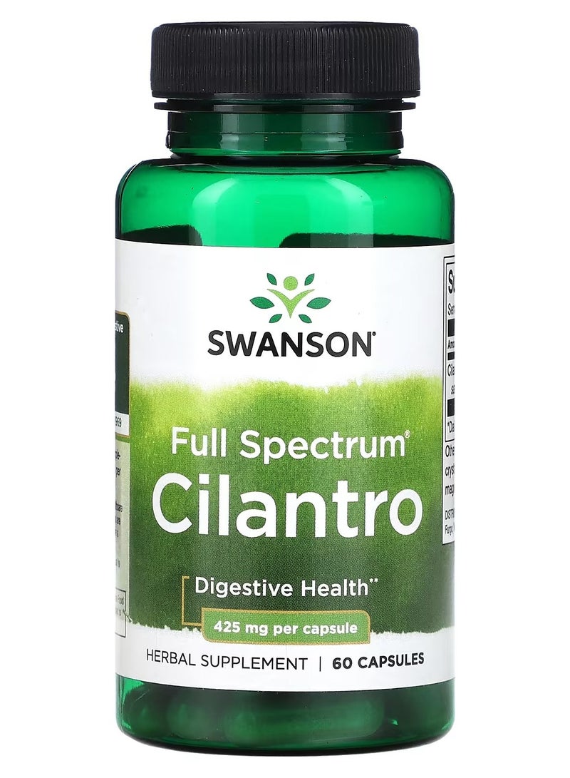 Swanson, Full Spectrum® Cilantro, 425 mg, 60 Capsules