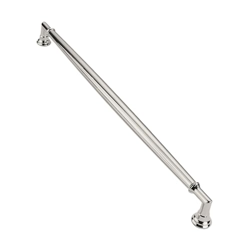 CABDM 1 Pack 18 Inch305mm Vibrant Polished Nickel Cabinet Pulls Solid Heavy Duty Round Cabinet Pulls Kitchen Cabinet Hardware for Cupboard Drawer Handles Dresser Pulls - Image 1