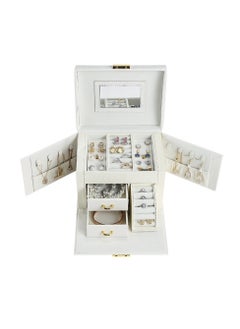 Women's Jewellery Box Large with 3 Levels Jewellery Box Girls Jewellery Storage with Drawers