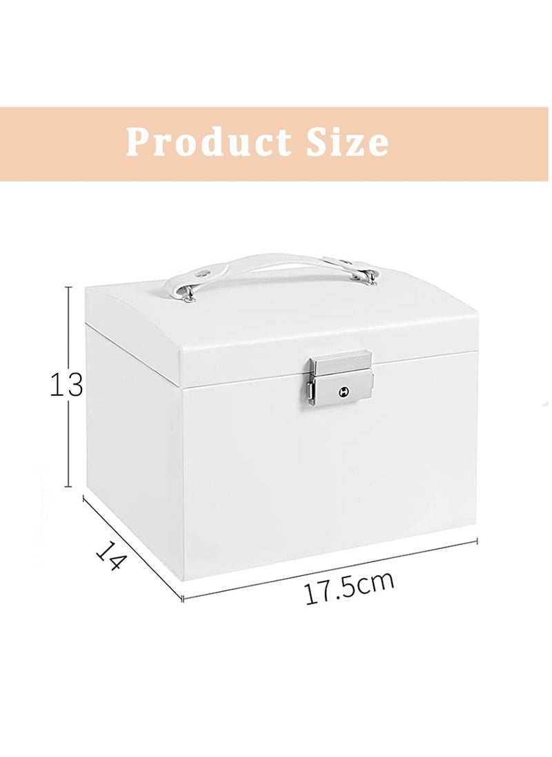 Arabest - Women's Jewellery Box Large with 3 Levels Jewellery Box Girls Jewellery Storage with Drawers - Image 1