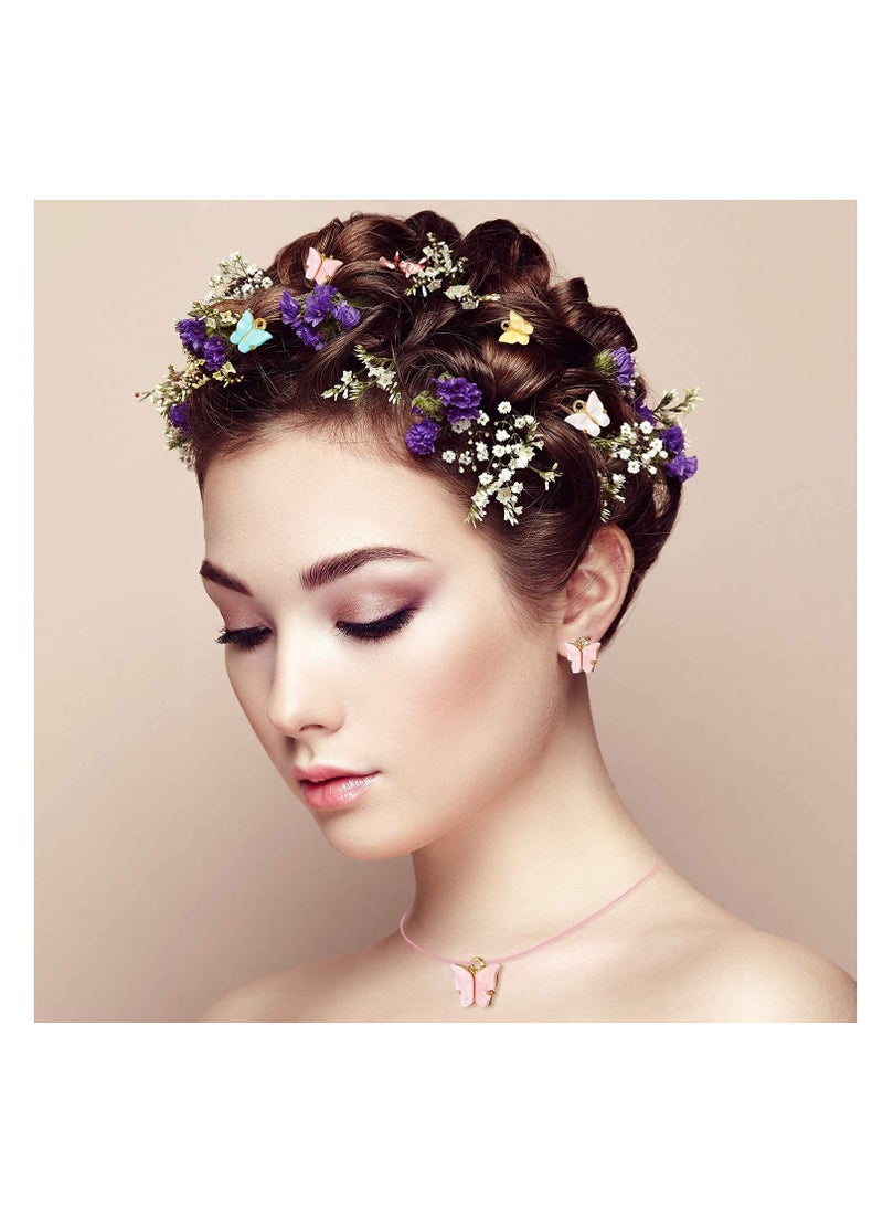 30 Acrylic Butterfly Charms for Jewelry Making - Perfect for Bracelets, Necklaces & Earrings Crafting - Image 2