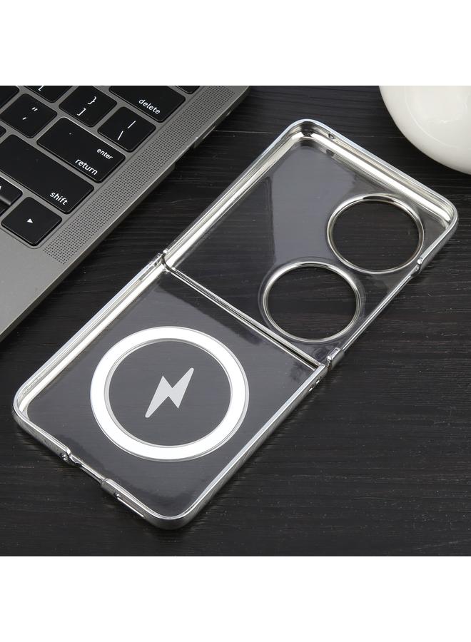 S-TOP Case For Huawei Pocket 2 6D Glossy Electroplated PC MagSafe Phone Case - Image 3