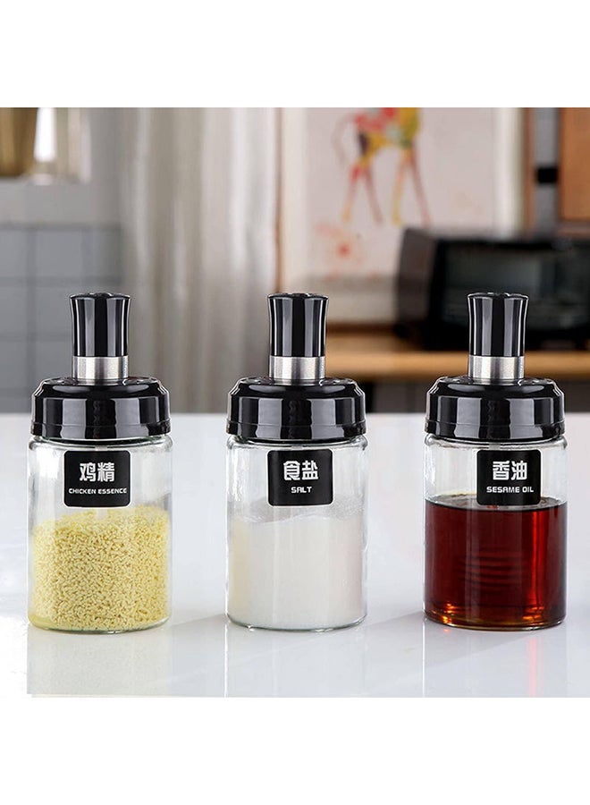 Kitchen Supplies Spoon And Lid Integrated Spice Jar Glass Condiment Bottle Spice Jar - Image 3