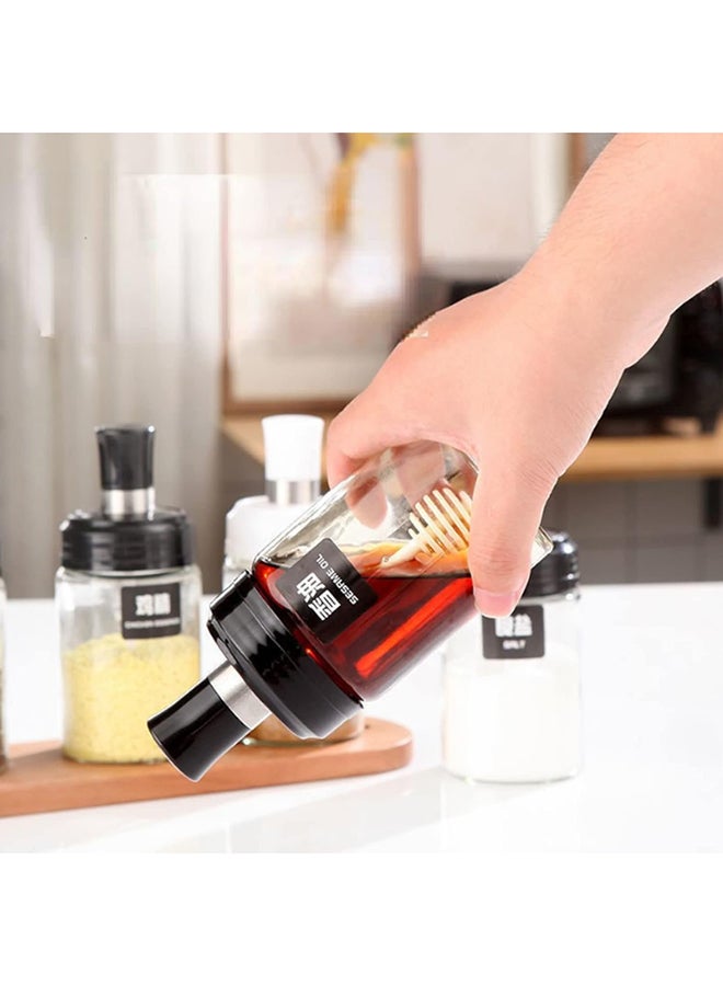 Kitchen Supplies Spoon And Lid Integrated Spice Jar Glass Condiment Bottle Spice Jar - Image 4