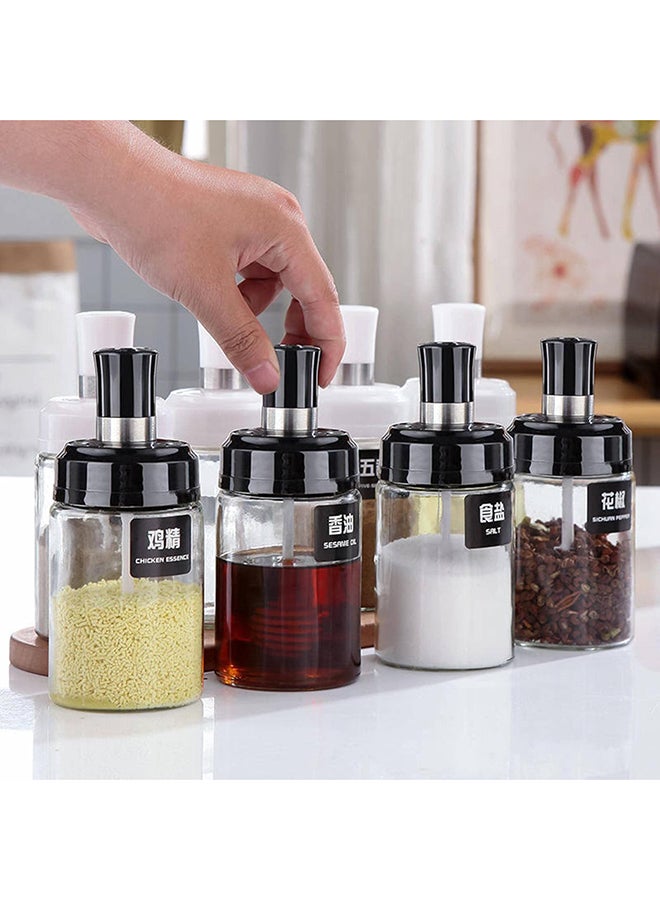 Kitchen Supplies Spoon And Lid Integrated Spice Jar Glass Condiment Bottle Spice Jar - Image 2