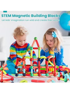 Generic Magnetic Building Blocks Set, Featuring Safe, Extra-Strong, Montessori Toys Stacking Toys for Boys & Girls  - Image 4