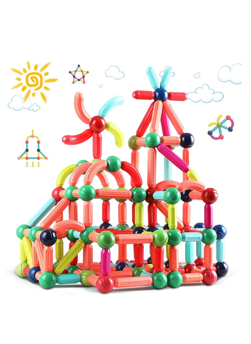 Generic Magnetic Building Blocks Set, Featuring Safe, Extra-Strong, Montessori Toys Stacking Toys for Boys & Girls  - Image 1