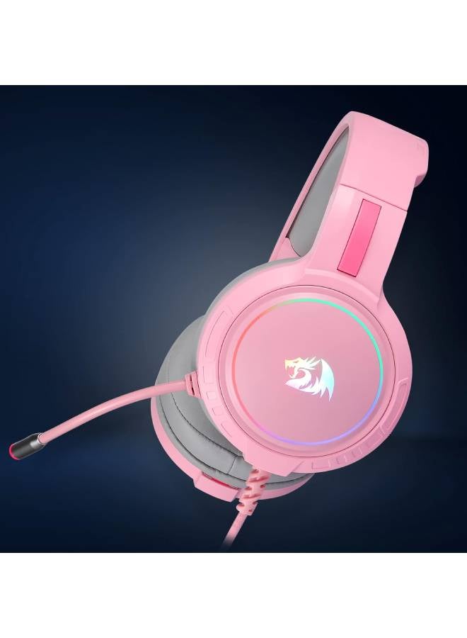 ريدراجون سماعة ستيريو للألعاب H270 هيلاس بإضاءة RGB ومكبرات صوت داخلية مقاس 50 مم وميكروفون مع ميزة حذف الضوضاء - Image 5