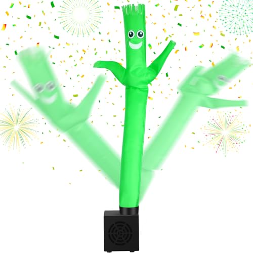 Poen Mini Wacky Waving Inflatable Tube Guy with Blower Inflatable Tube Man Birthday Desktop Decor Dancing Blow up Man Gag Toy Gift for Office Party DecorSmile - Image 1