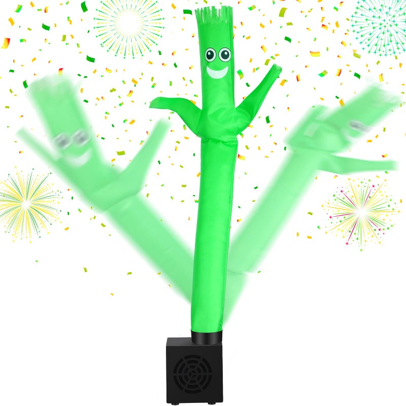 Poen Mini Wacky Waving Inflatable Tube Guy with Blower Inflatable Tube Man Birthday Desktop Decor Dancing Blow up Man Gag Toy Gift for Office Party DecorSmile - Image 2