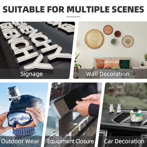 Bulina 3M Dual Lock SJ3560 1"×4ft Clear 1 Pack Reclosable Fastener Mounting Tape Interlocking Mushroom Shaped Strong Adhesive Hook Lock Sticky Tape for Indoor and Outdoor(DC2512) - Image 4