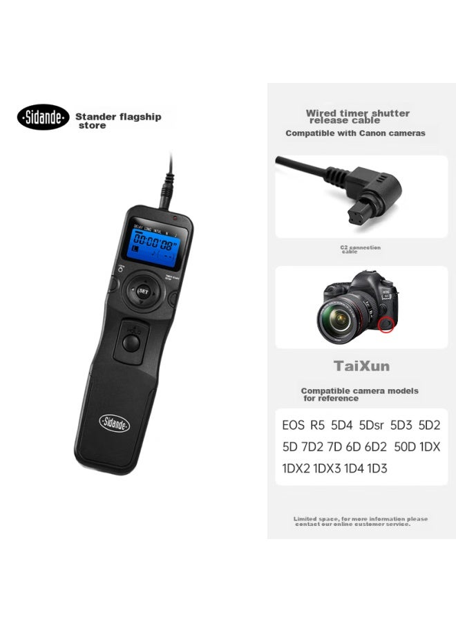 Sidande Sitande 7100c2 Timer Remote Shutter Cable For Canon R5 5d4 - Image 1