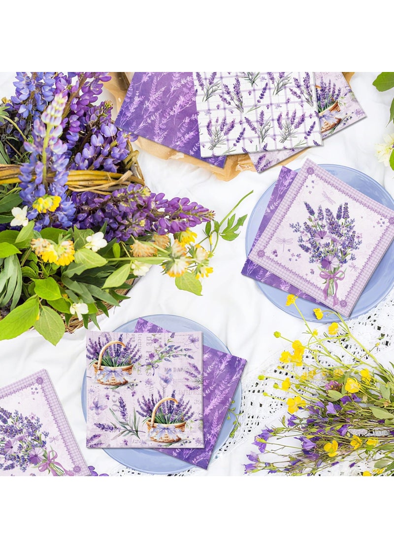 20 Pieces Color Napkins Party Napkin Tissue Printing Napkin Printed Napkins Wedding Napkin Wedding Decoration Tea Party Decorations Disposable Tissue - Image 4